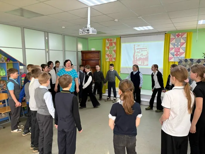 Ребята выполняли задания