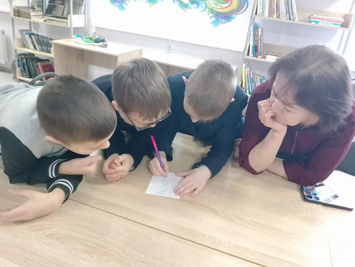 Дети выполняли интересные задания