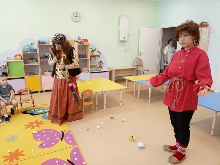 Вот такие интересные гости пожаловали к ребятам