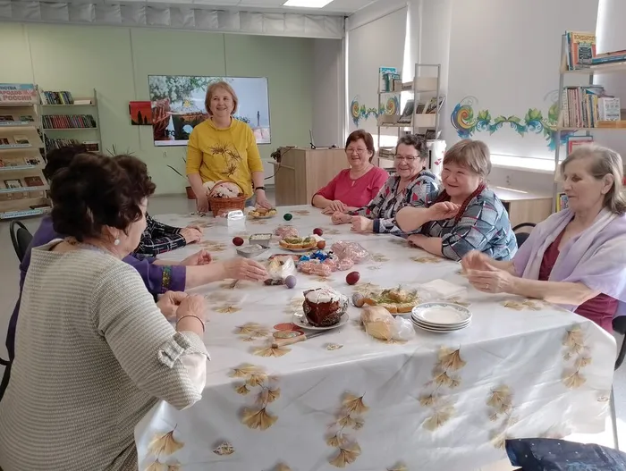 Веселье прошло традиционно за праздничным столом