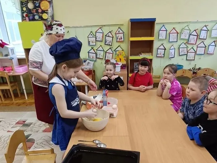 Дети были увлечены процессом готовки