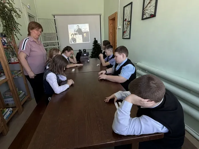 Дети выполняли задания