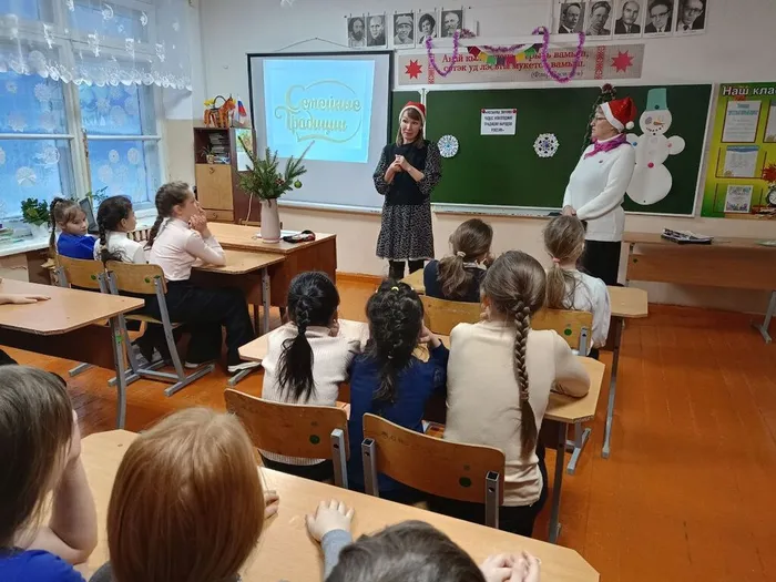 На встрече с ребятами беседовали о традициях встречи Нового года