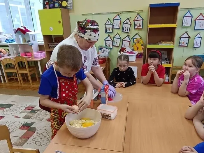 Ребята не только узнали о национальной кухне, но и сами «стряпали» удмуртское блюдо «тетера»