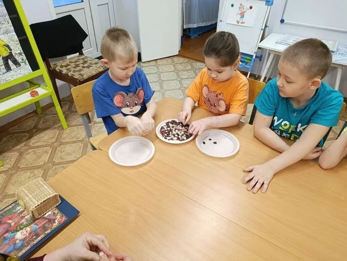 Дети выполняли интересные задания